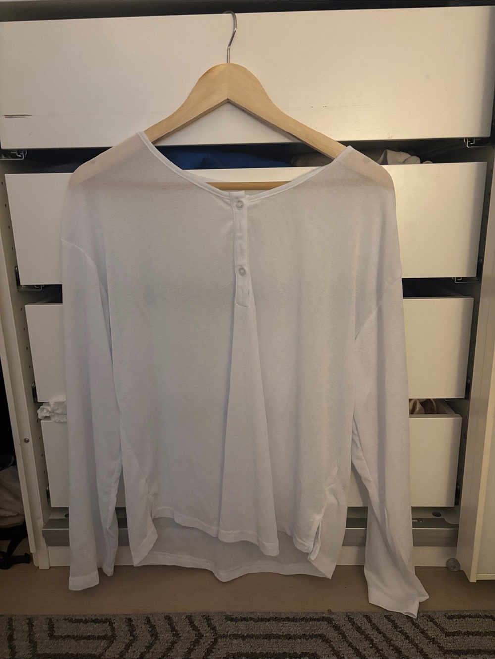 Classic White Lightweight Women's Button-front Sweater